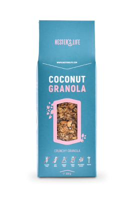 Hester's Life Coconut granola alap granola