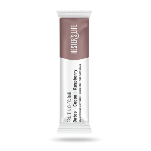 Hester's Life Fruit & Choc Bar Dates + Cocoa + Raspberry togo