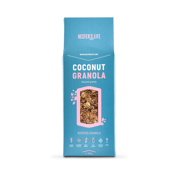Hester's Life Coconut granola alap granola